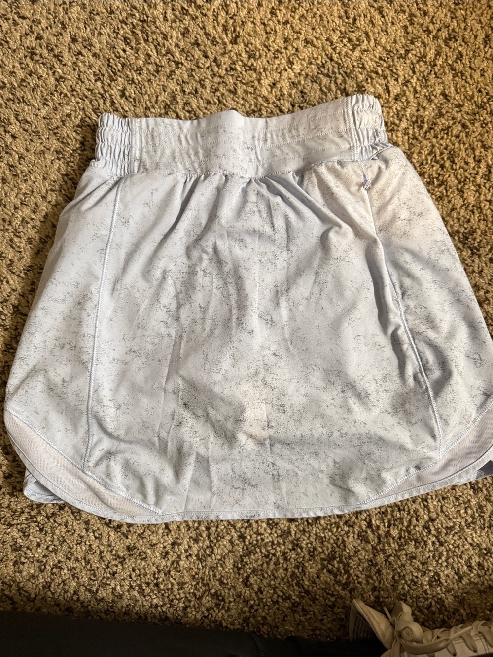 Lululemon Pace Rival Skirt Light Blue Marbled Print Size 2